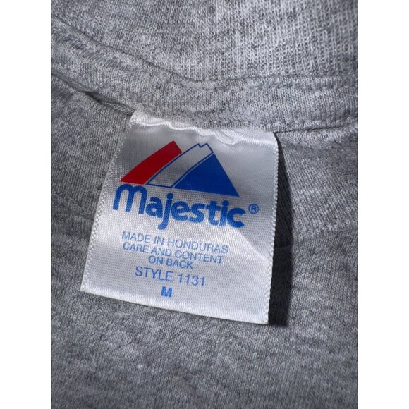 Atlanta Braves Majestic Boys Gray T-Shirt M 90% Cotton 10% Polyester - Picture 3 of 5